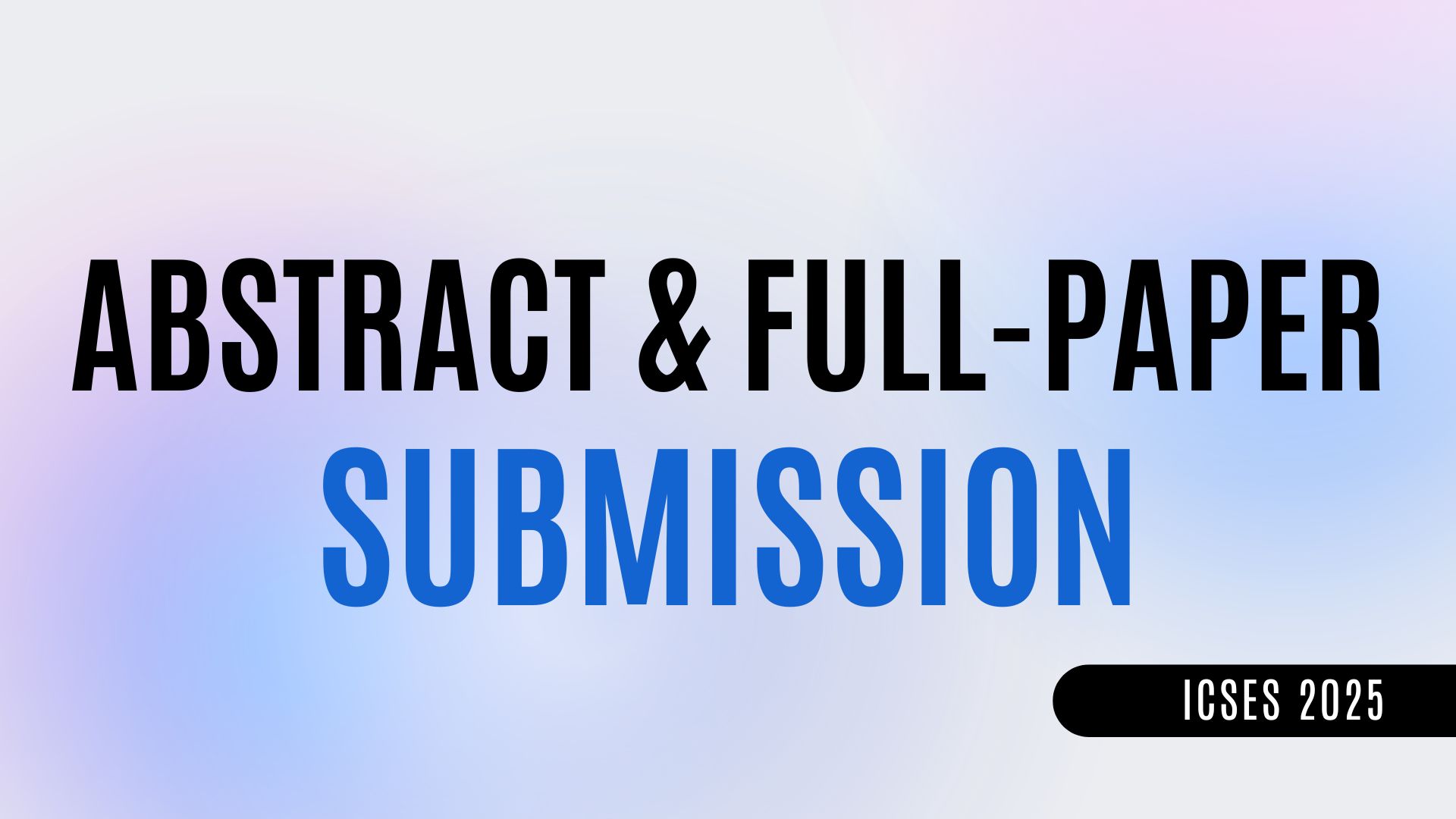 Abstract and Full-paper Submission