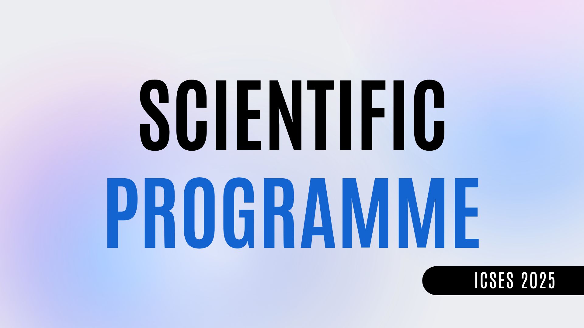 Scientific Programme